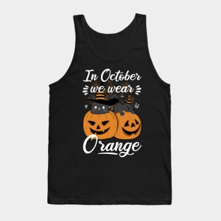 In October We Wear Orange Tank Top